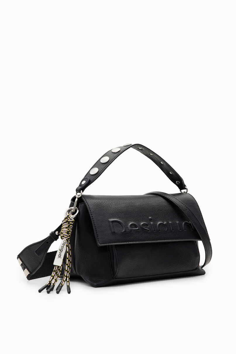 Midsize half-logo crossbody bag