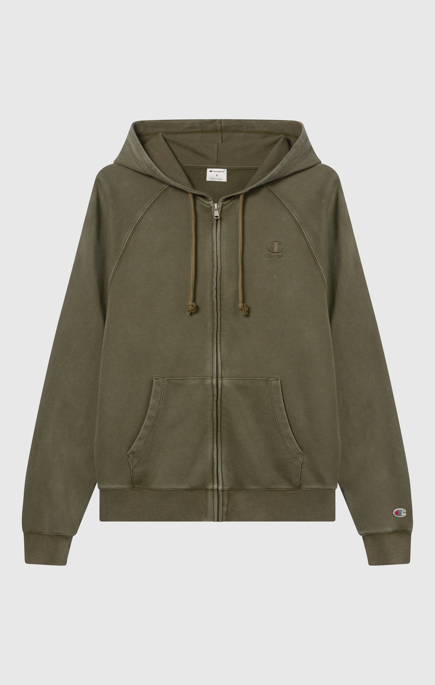 Damen-Kapuzenjacke mit durchgehendem Reißverschluss „Icons“ im Used-Look