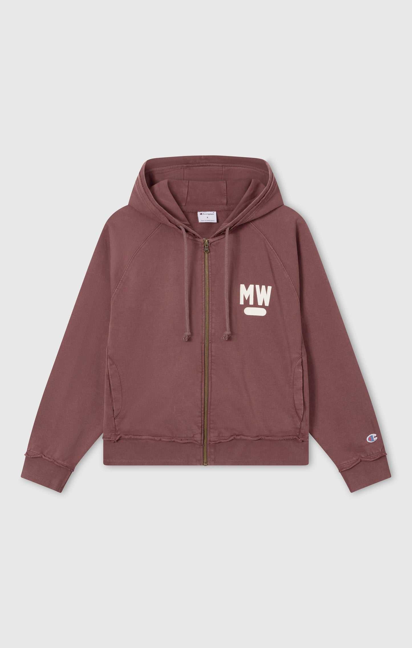 Damen-Kapuzenpullover mit durchgehendem Reißverschluss, East West