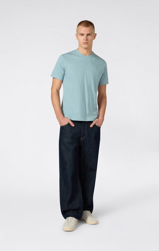 Men's T-Shirt with Small C Embroidery Logo Icons