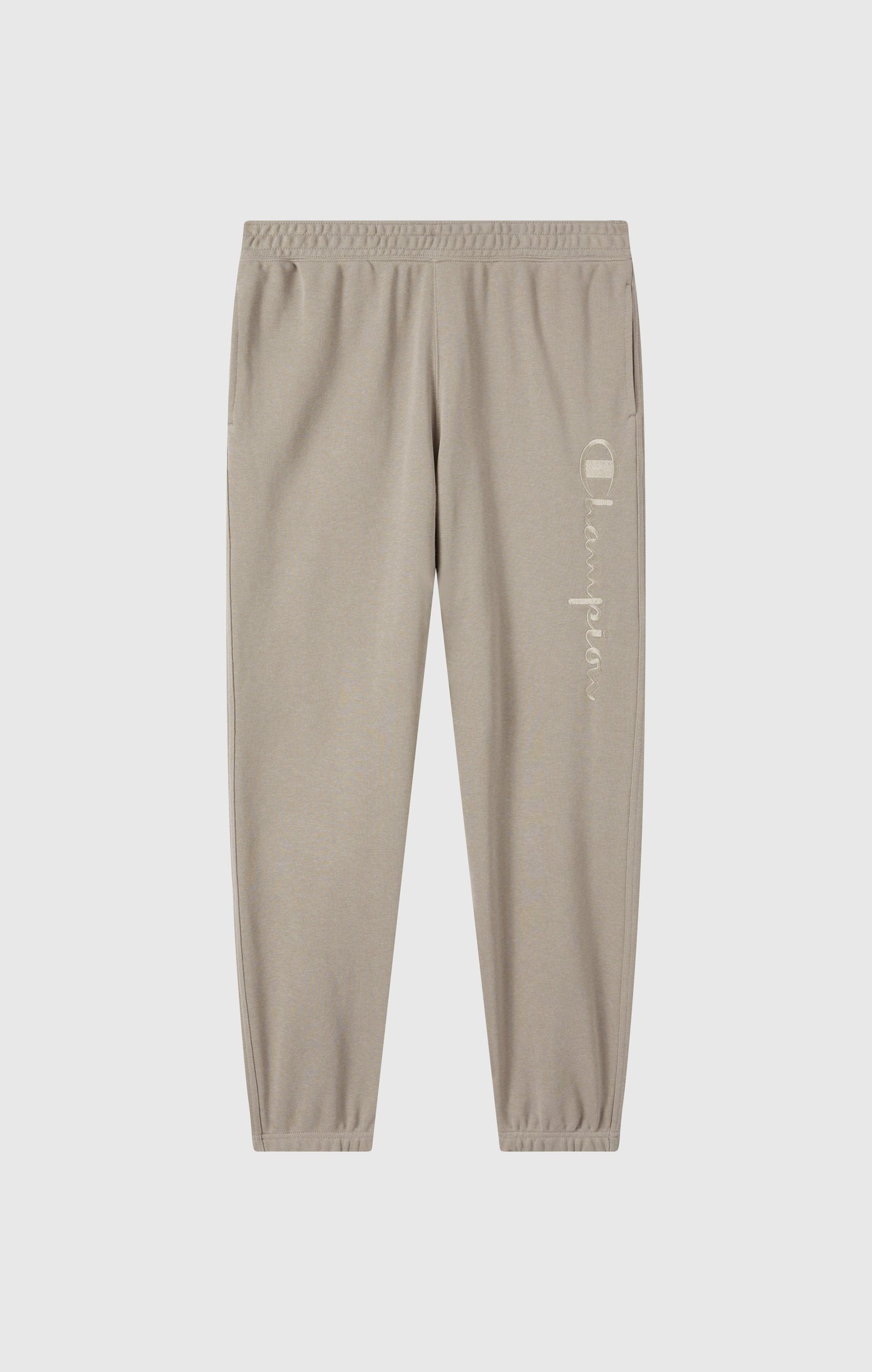 Herren-Leichthose mit elastischen Bündchen und tonalen Maxi-Logo-Ikonen in Stickerei
