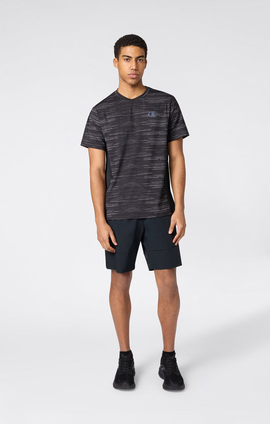 Trainings-T-Shirt mit Allover-Print und schnelltrocknendem Material für Herren