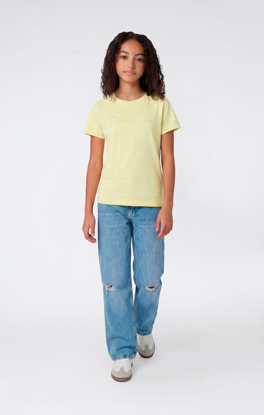 Mädchen Rundhals-T-Shirt schmal geschnitten Icons