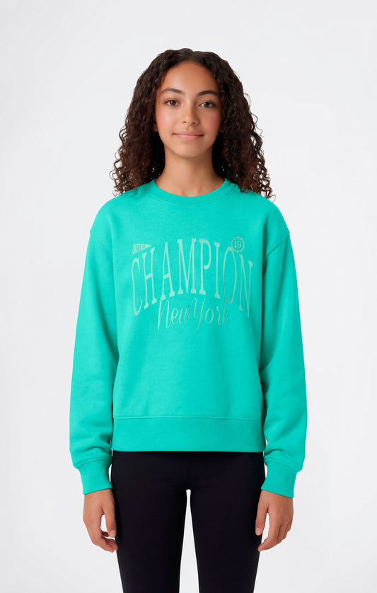 Mädchen Trainingsanzug mit Rundhals-Sweatshirt und Hose mit Grafik