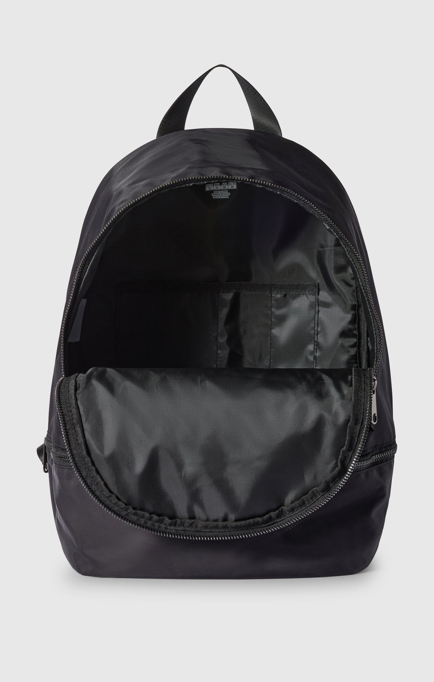 Satin-Rucksack mit Bodenfach