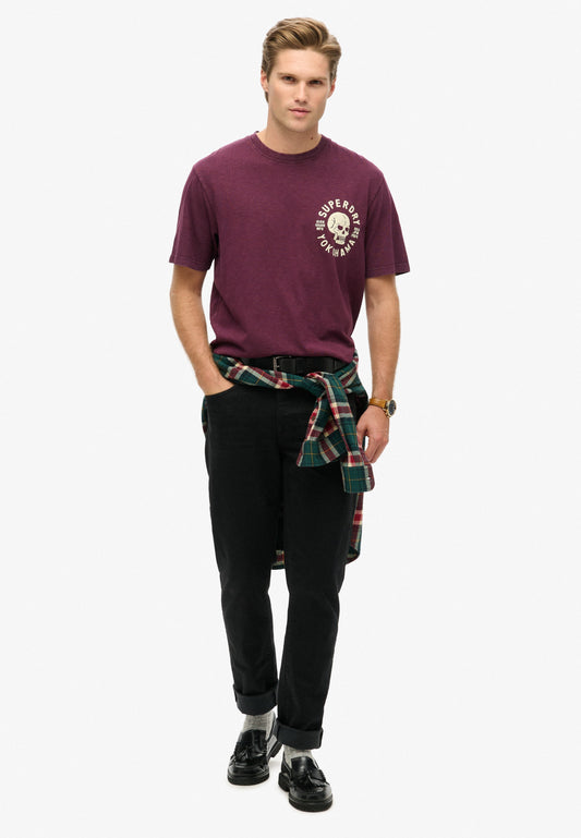 Lo-fi Biker Graphic Loose T-Shirt