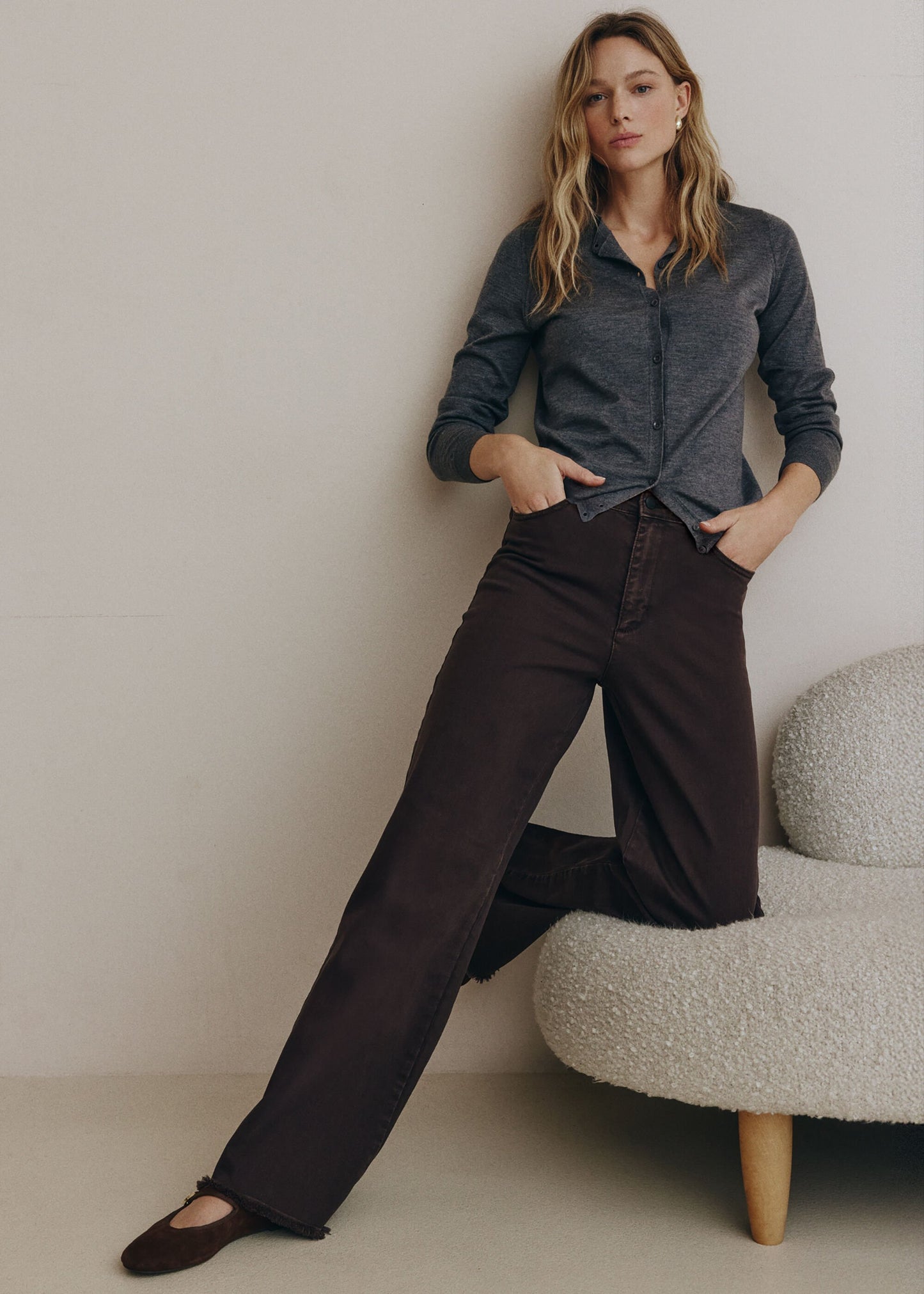 Wide Leg Stretch Jeans