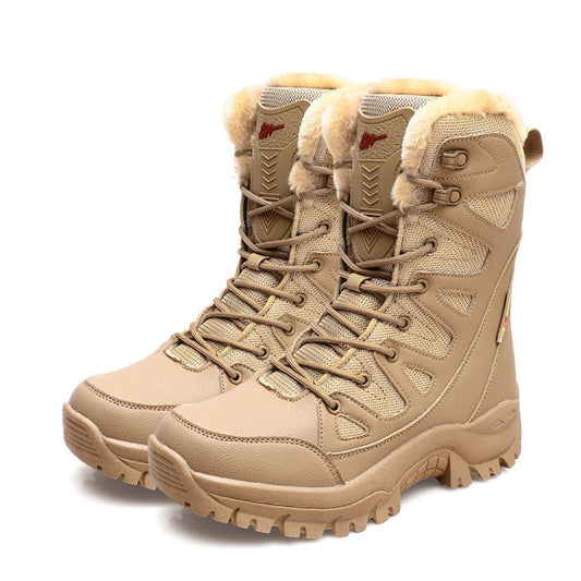 Dallader Bequeme, wasserdichte und warme Fleece-Schneestiefel für Herren