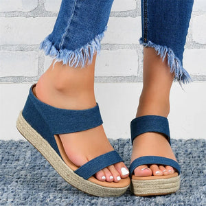 🔥LETZTER TAG 60% RABATT🔥-Keilsandalen für Damen