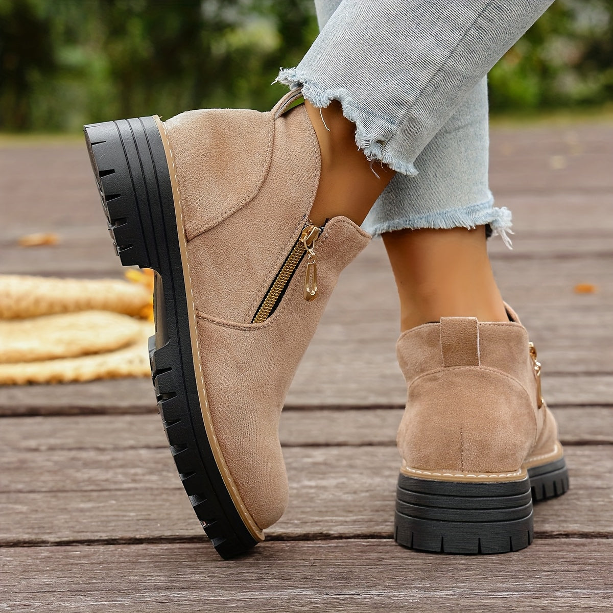 🔥Letzter Tag Promotion 50% RABATT - Plateau-Stiefeletten für Damen
