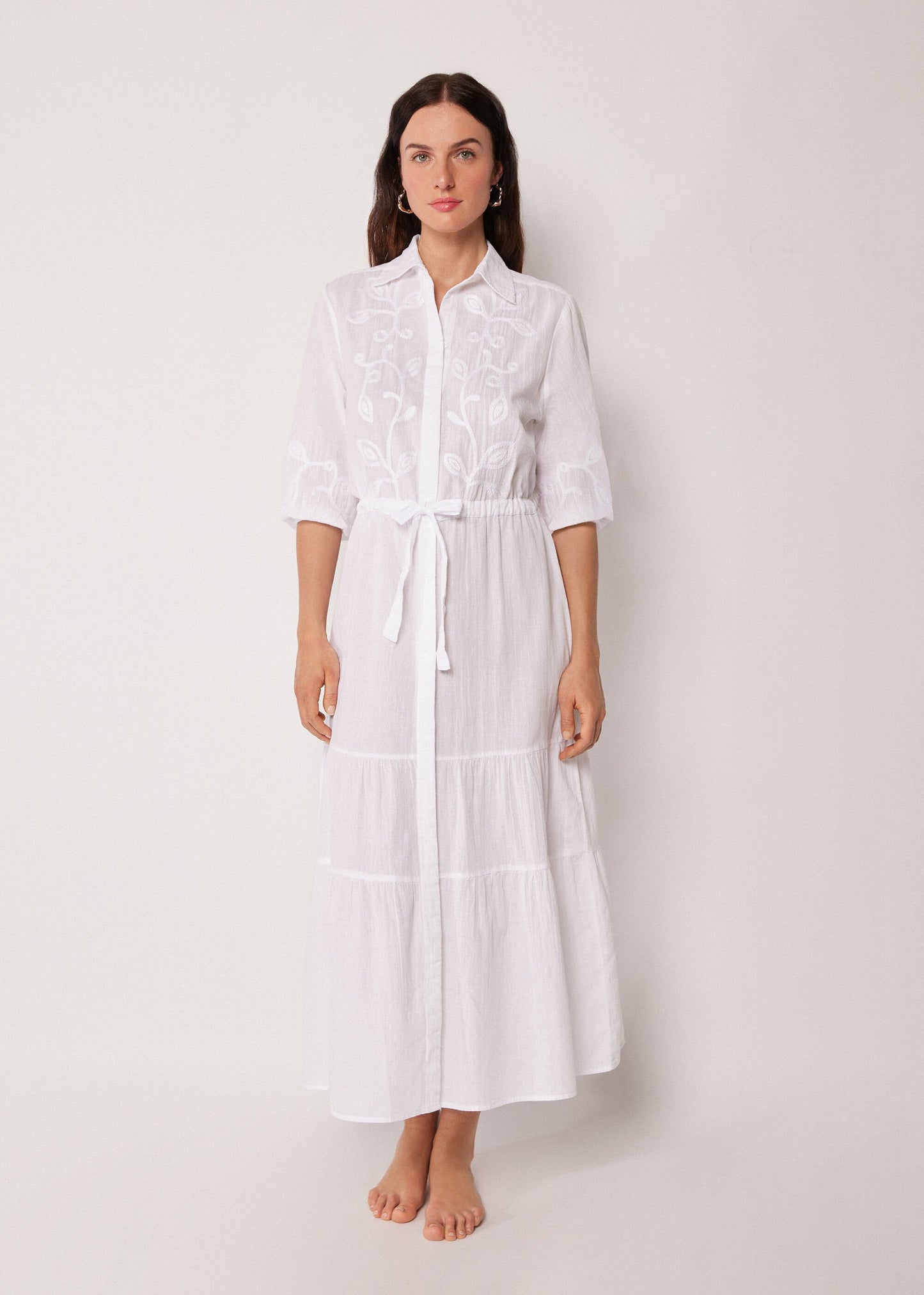 Embroidered Maxi Dress