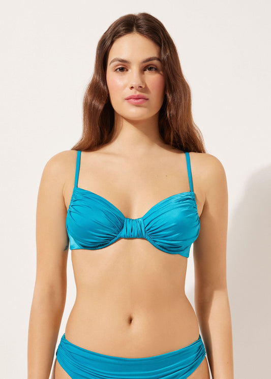 Satin Satin Bikini Top