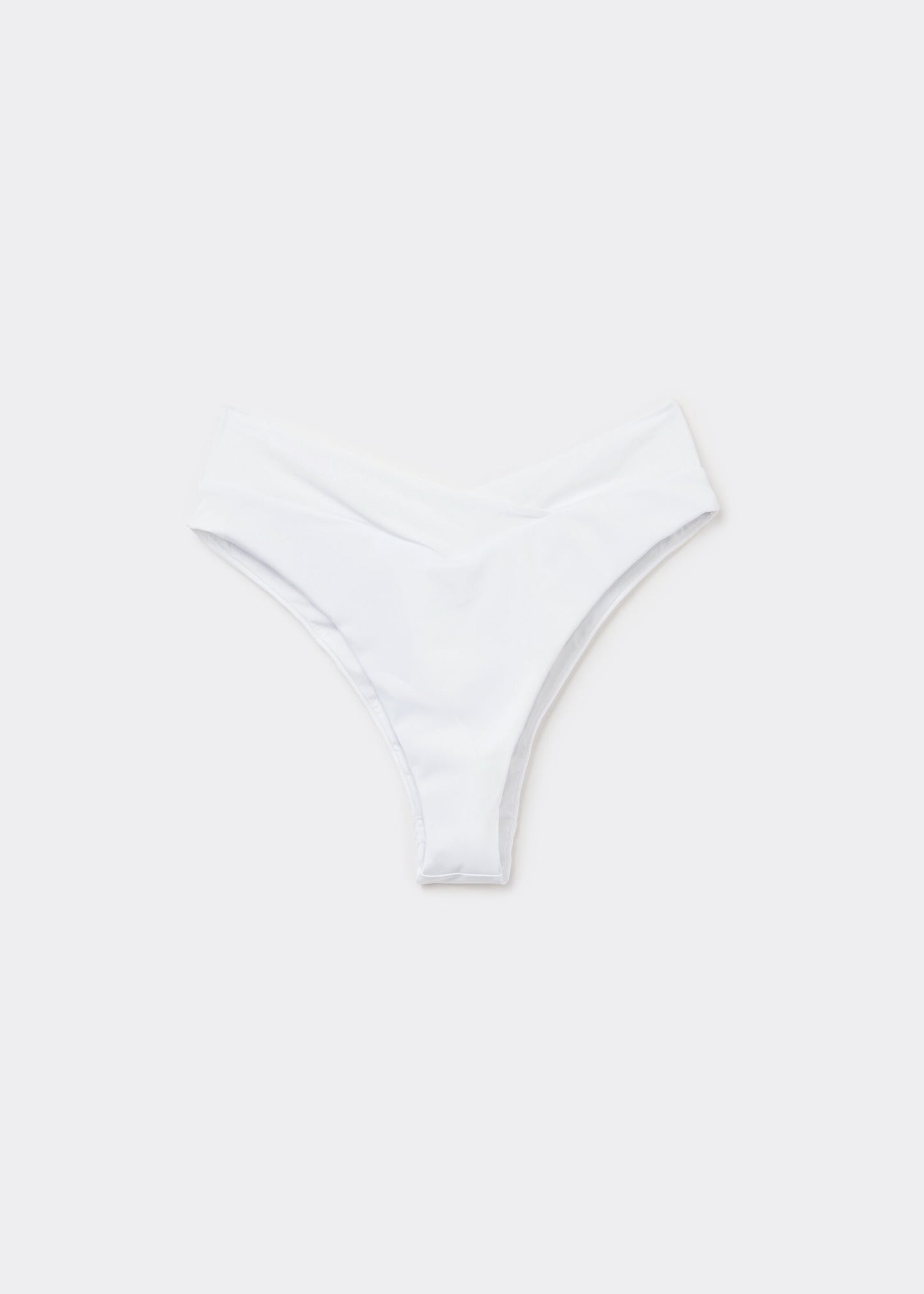 High-Waisted V-Cut Brazilian Bikini Bottoms