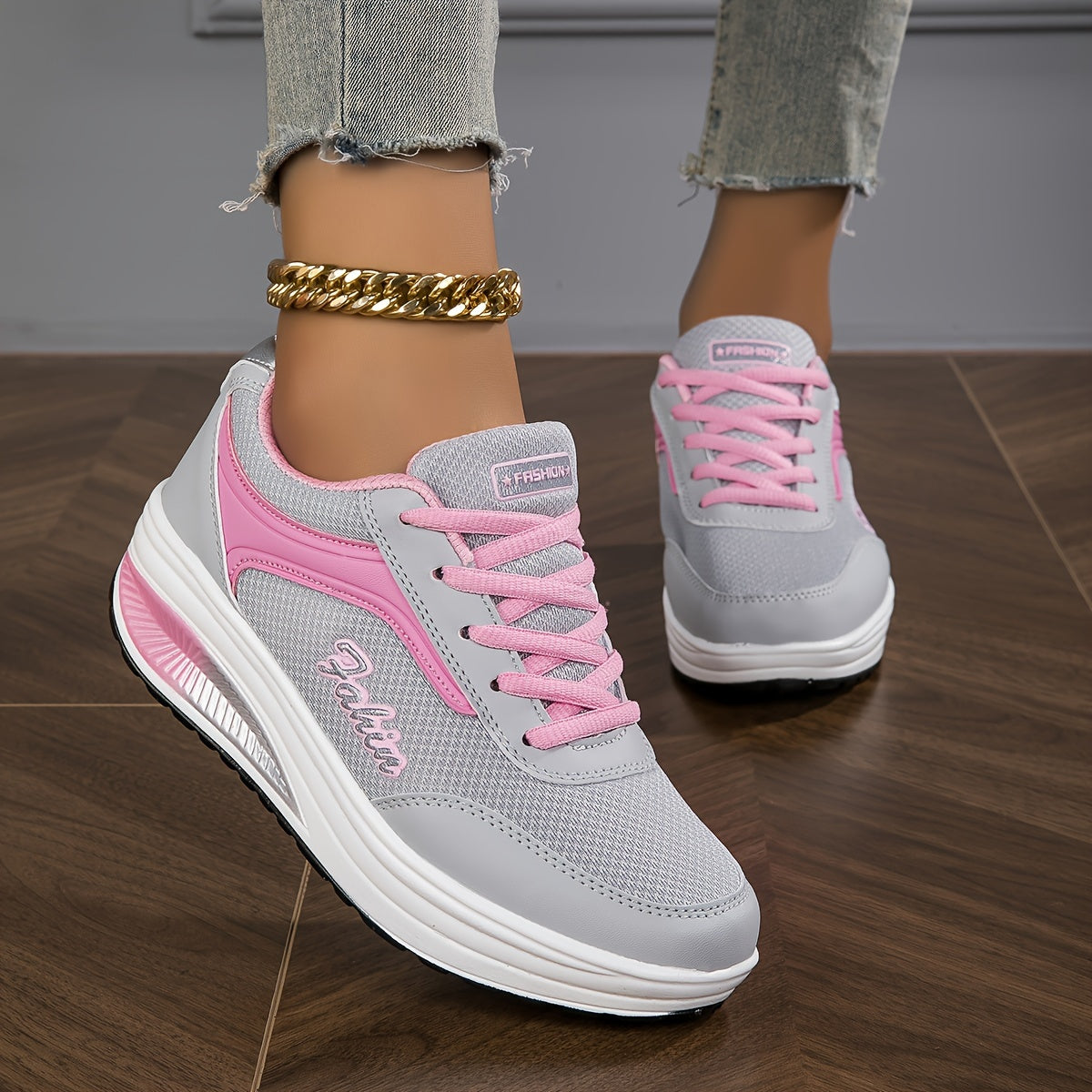 🔥Letzter Tag Promotion 50% RABATT - Atmungsaktive Fashion Chunky-Soled Turnschuhe für Damen
