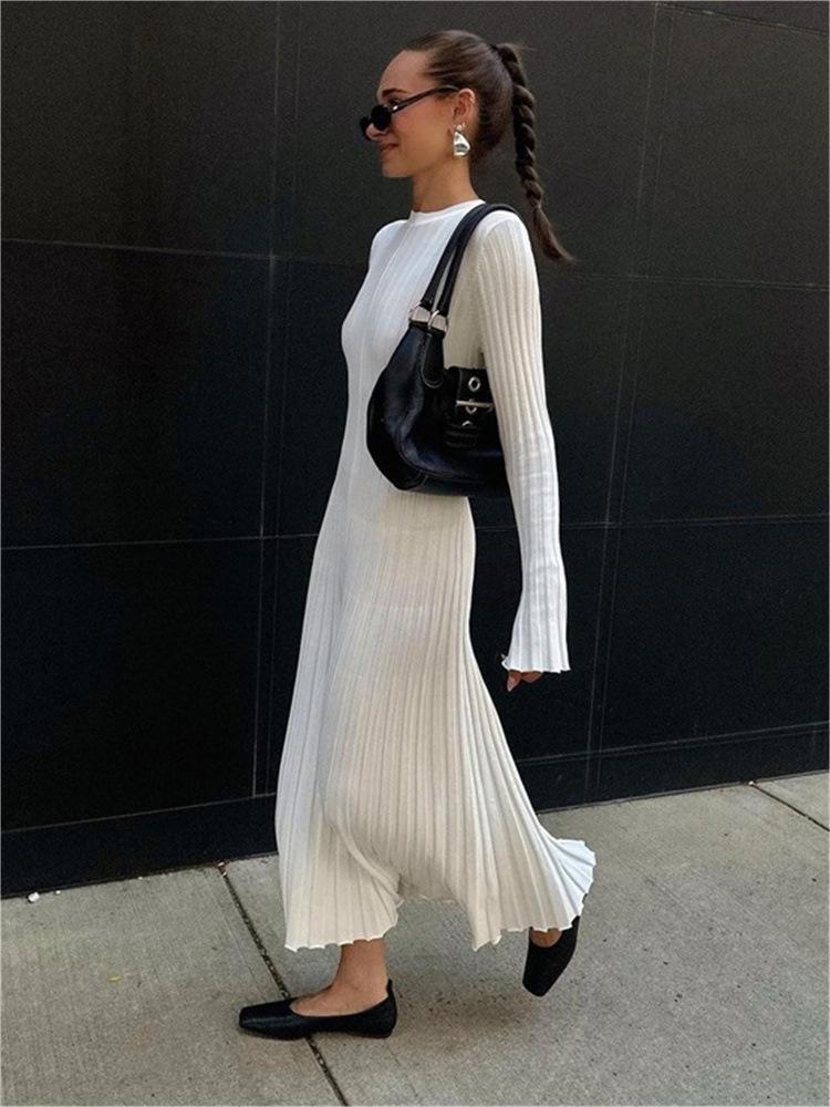 Herbstliches Strickkleid mit Ärmeln (2 kaufen, kostenloser Versand)