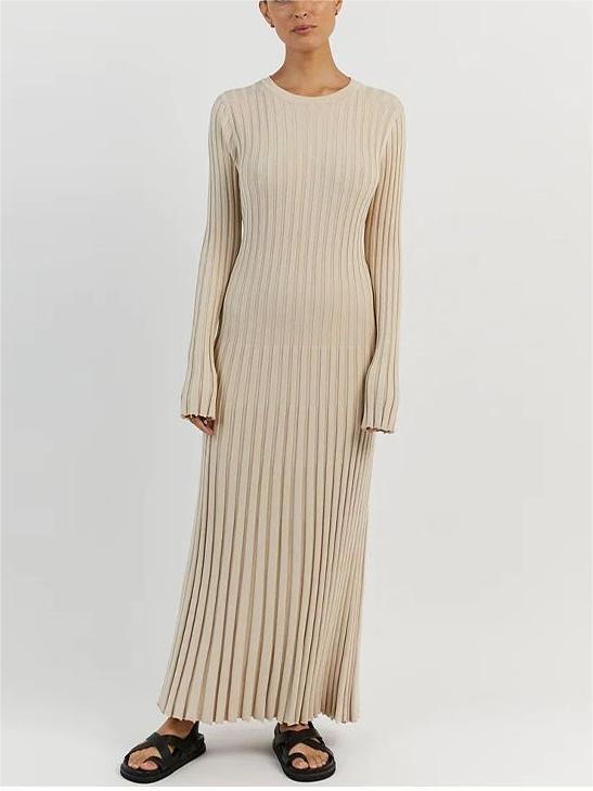 Herbstliches Strickkleid mit Ärmeln (2 kaufen, kostenloser Versand)