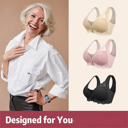 💕1 kaufen, 1 gratis erhalten💕 Kabelloser 5D Shaping Push-Up Komfort-BH mit Vorderverschluss