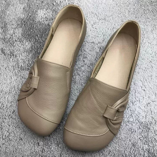 💖Letzter Tag Aktion 60% RABATT - Damen Lederschuhe mit weicher Sohle und rutschfester Laufsohle