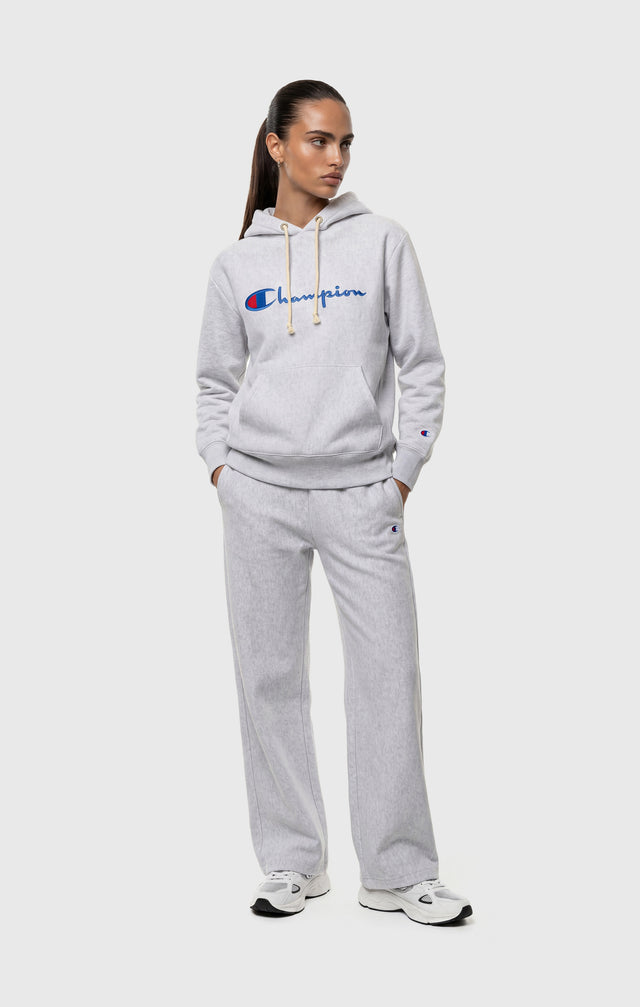Leichter Reverse-Weave-Kapuzenpullover für Damen mit gesticktem Logo