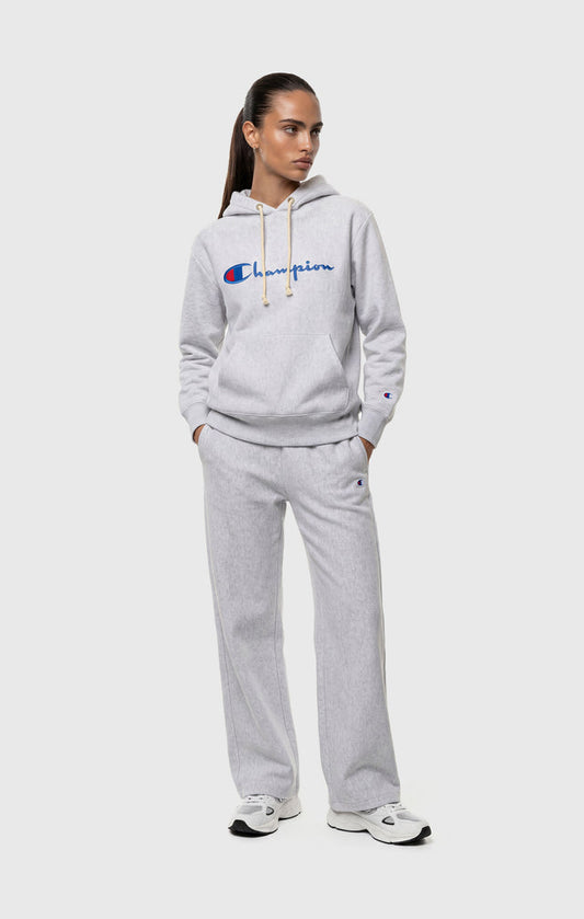 Leichter Reverse-Weave-Kapuzenpullover für Damen mit gesticktem Logo