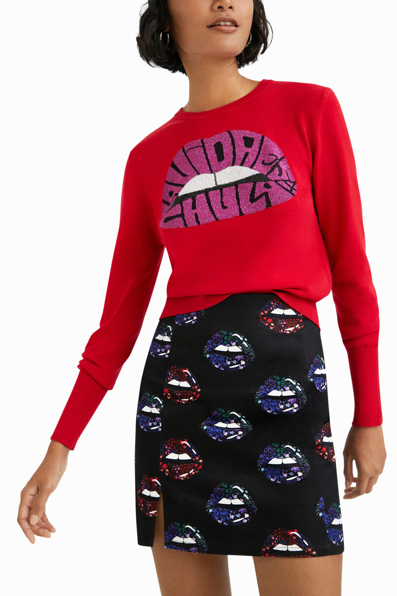 Slim lips miniskirt