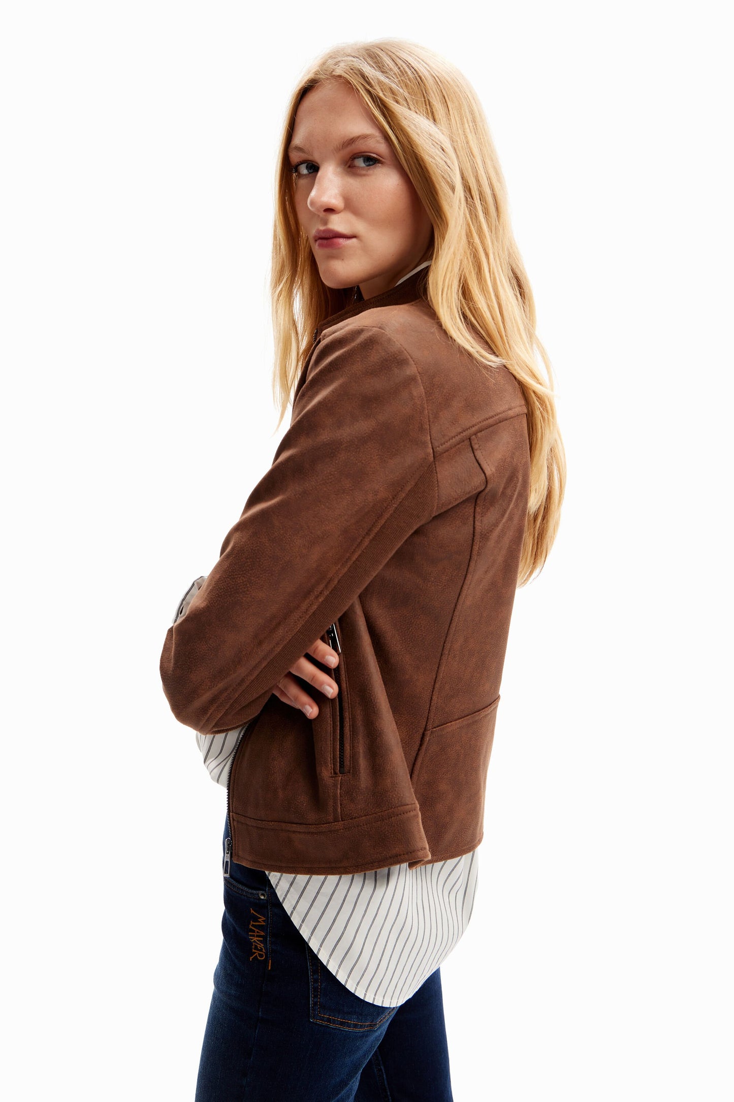 Slim biker jacket