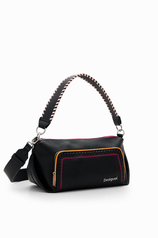 Embroidered shoulder bag