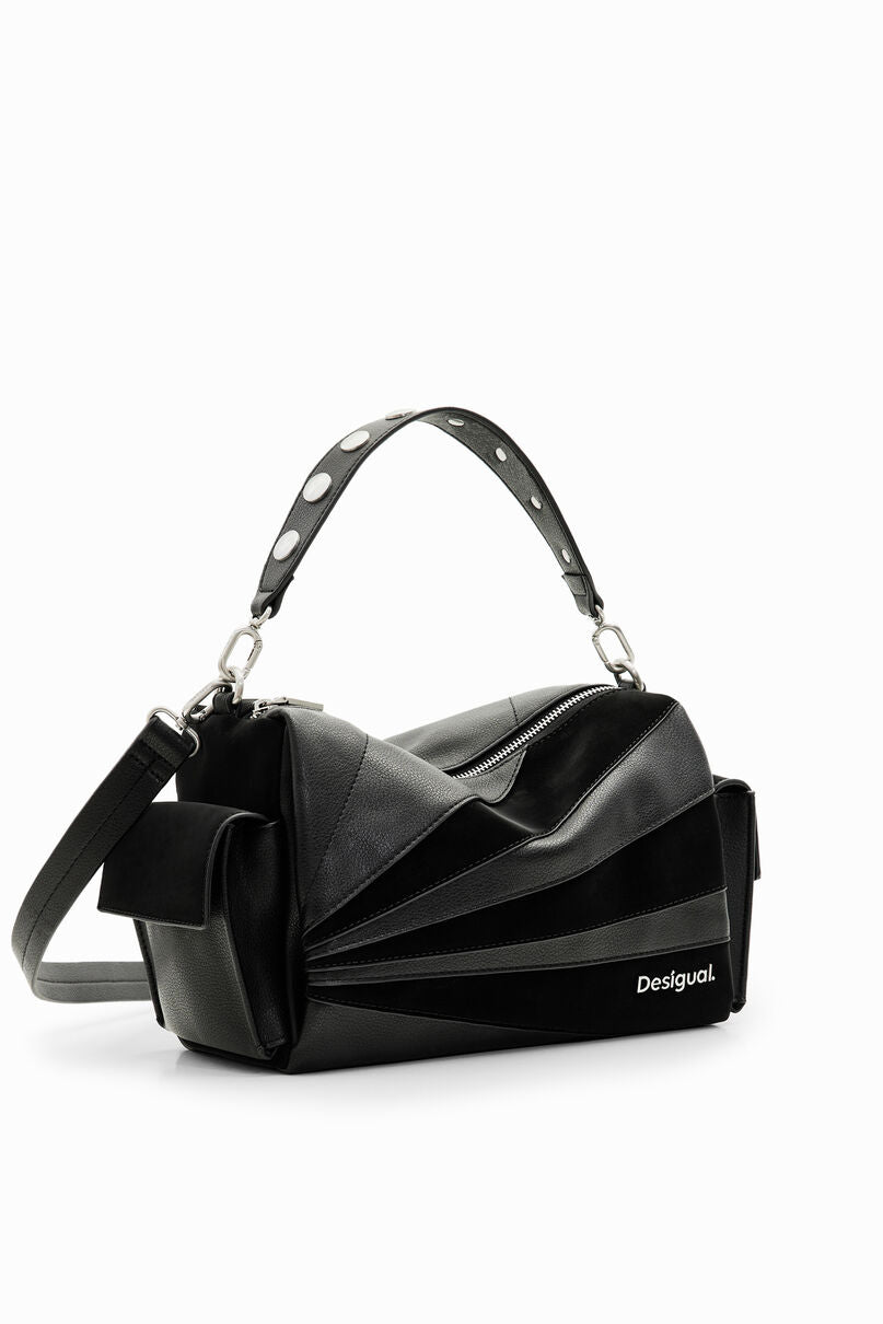 Patchwork textures bag