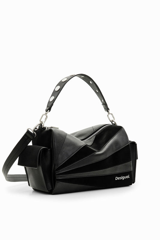 Patchwork textures bag