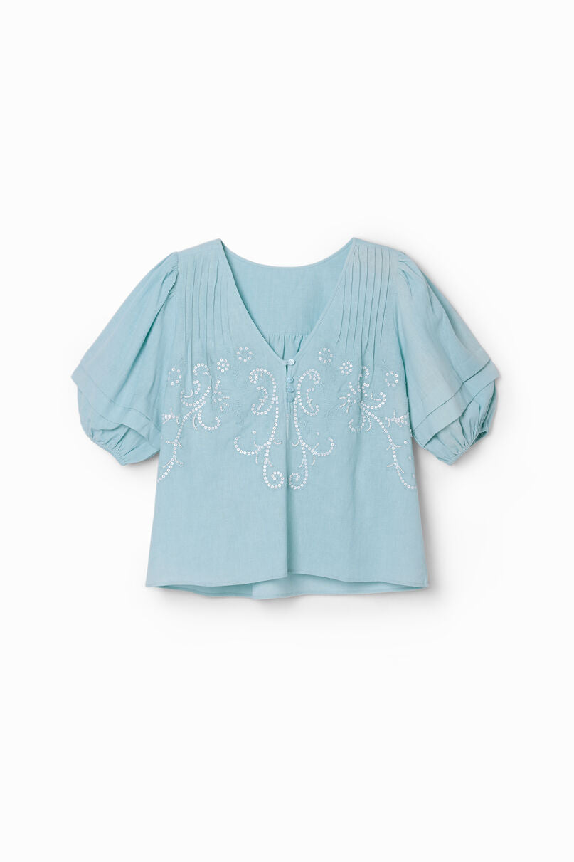 Embroidered boho blouse