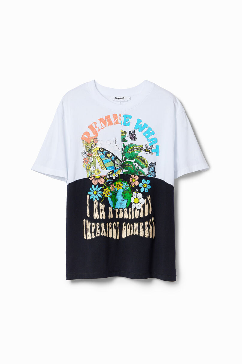 Retro patchwork T-shirt
