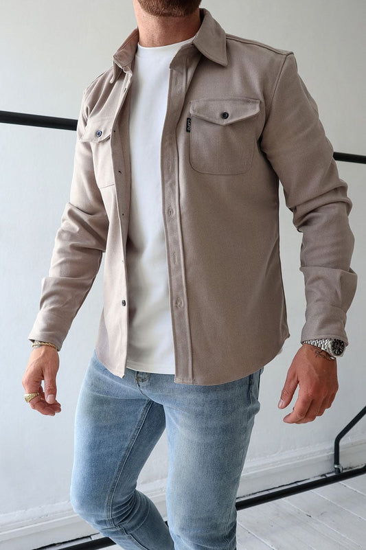 Herren Hemdjacke mit Knöpfen (2 kaufen, kostenloser Versand)