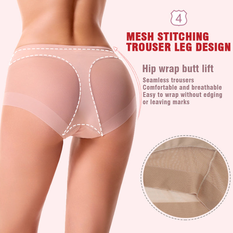 🔥Hot Sale: Zahl 1, erhalte 4🔥Nahtlose Shaping-Slips mit hoher Taille aus Eisseide