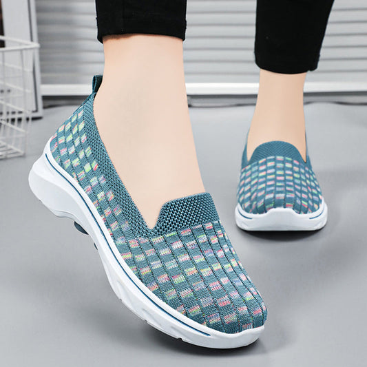 🔥Letzter Tag Promotion 50% Rabatt - Super bequeme atmungsaktive weiche Sohle orthopädische Walkingschuhe für Damen