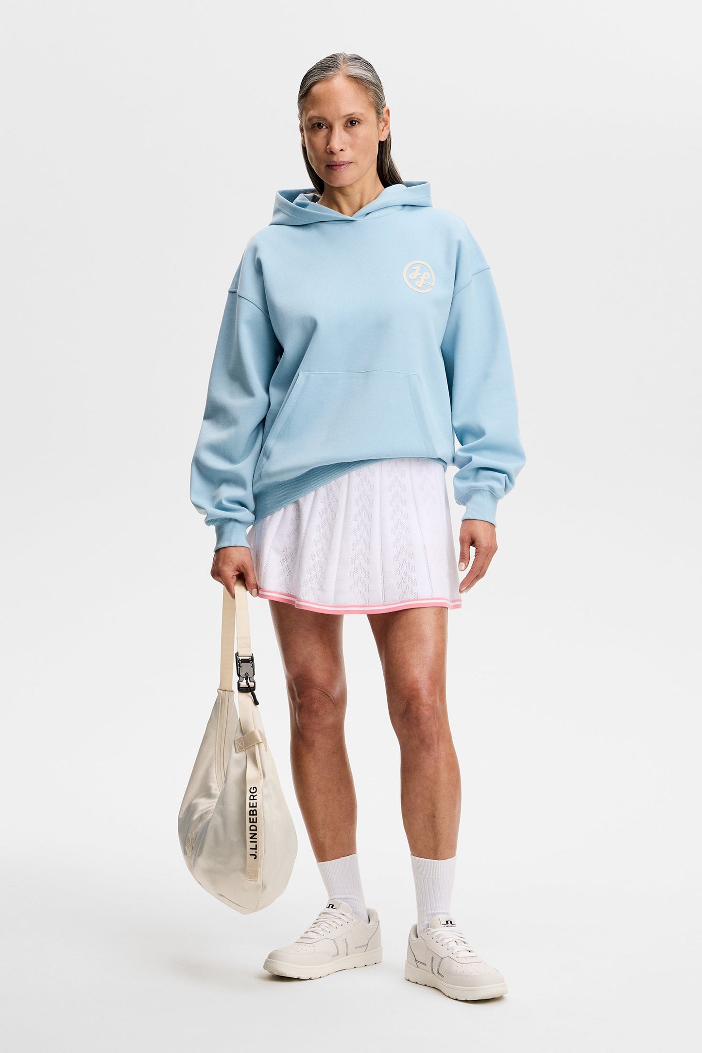 Pamela Pointelle Knitted skirt / White