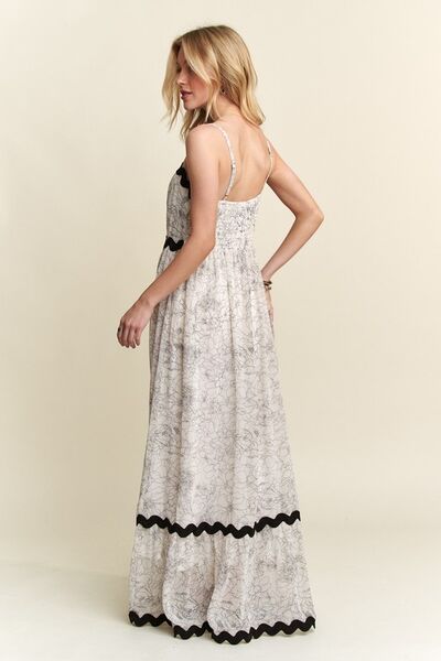 ADORA Maxikleid mit verstellbaren Trägern und Blumenmuster