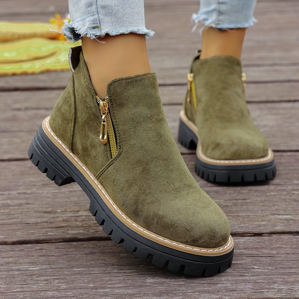 🔥Letzter Tag Promotion 50% RABATT - Plateau-Stiefeletten für Damen