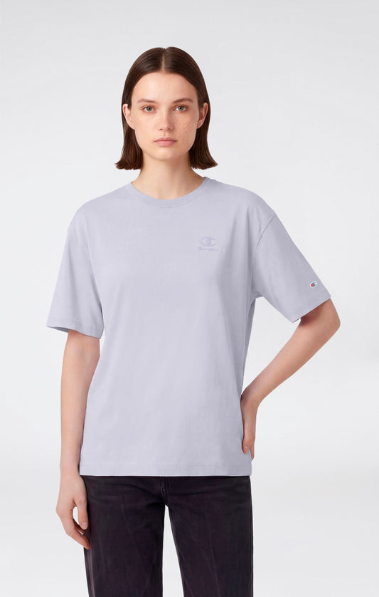 Women's Washed Effect Crewneck T-Shirt Icons