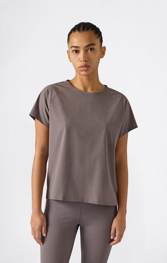 Damen schnelltrocknendes technisches Mesh-T-Shirt