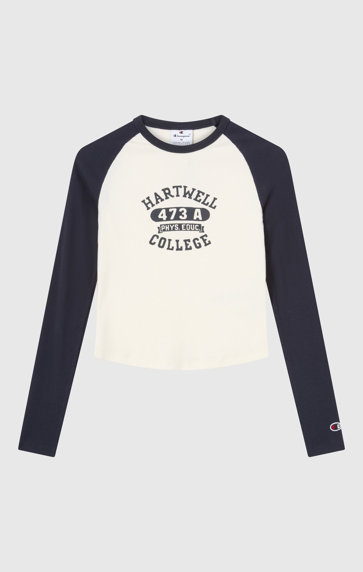 Women's Long Sleeve Cropped T-Shirt with Graphic