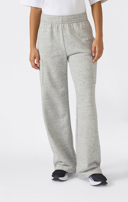 Damen leichte Wide Leg Fleece Jogger-Hose Icons