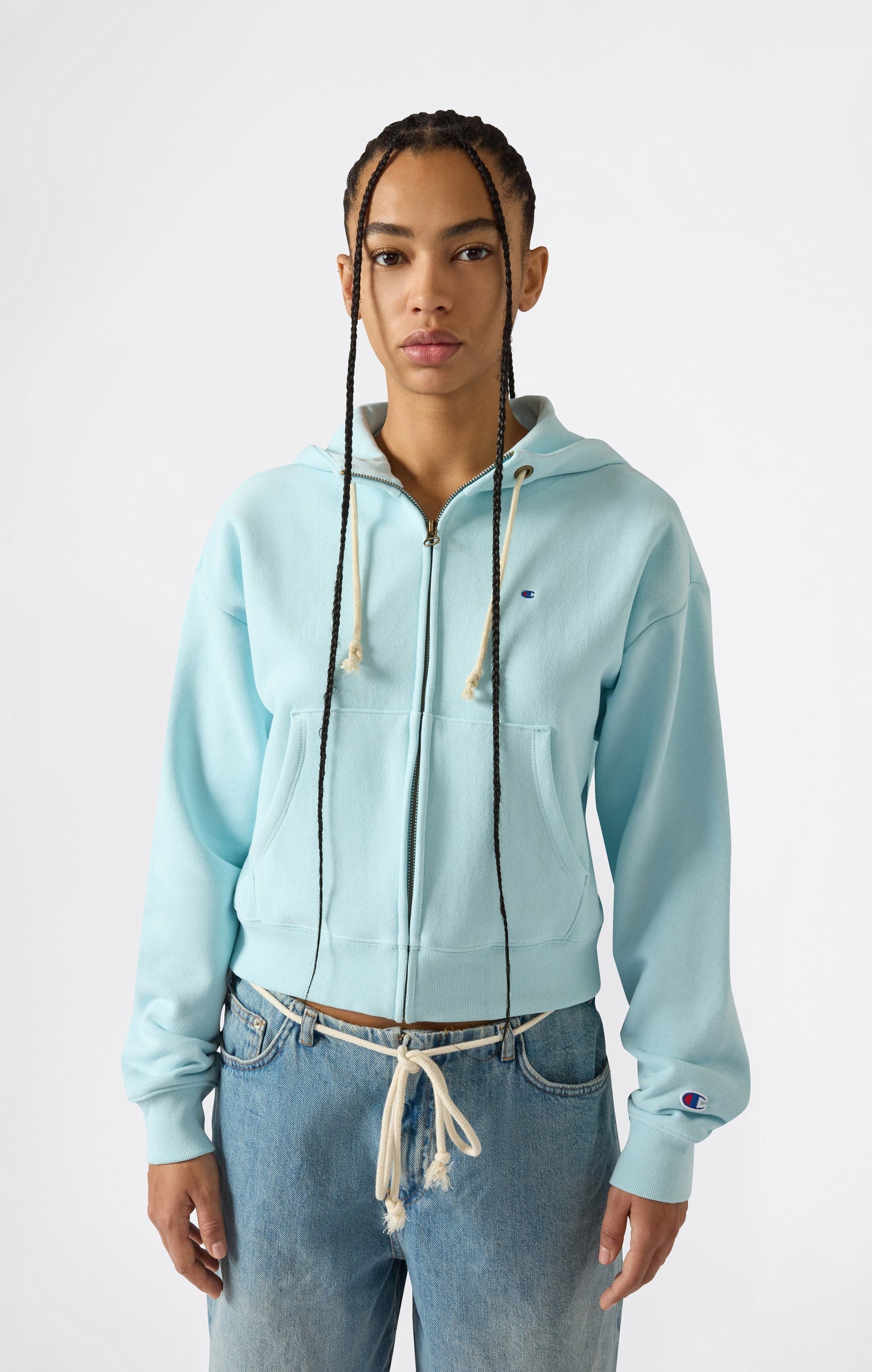 Women's Lightweight Reverse Weave Full Zip Hoodie