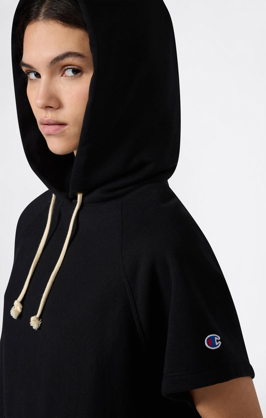 Leichter ärmelloser Reverse Weave Hoodie für Damen