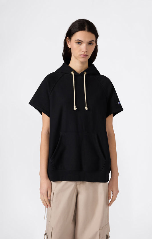 Leichter ärmelloser Reverse Weave Hoodie für Damen