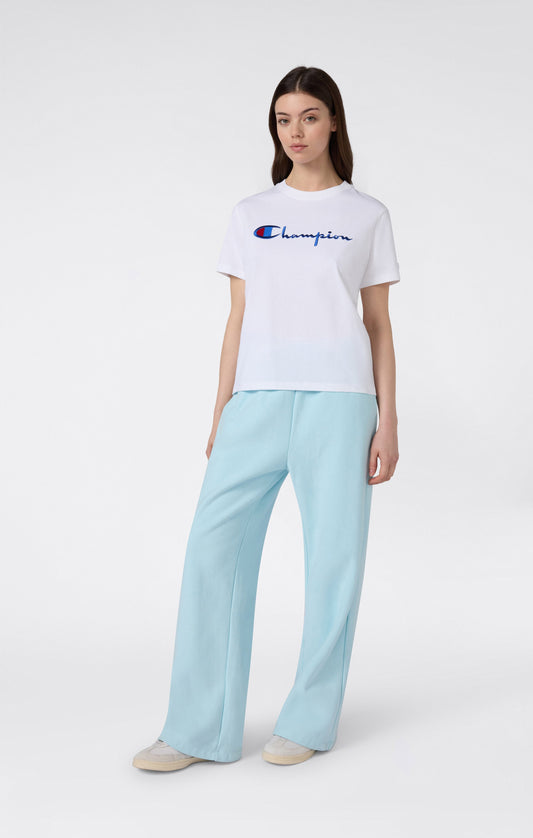 Damen-Sweatpants aus leichtem Reverse Weave mit weitem Bein