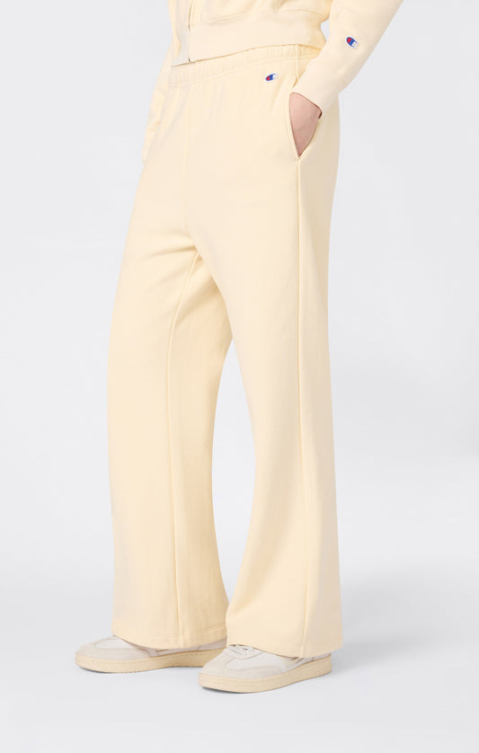 Damen Leichte Reverse Weave Hose mit weitem Bein