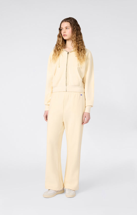 Damen Leichte Reverse Weave Hose mit weitem Bein