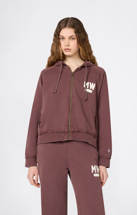 Women's East West Hooded Full Zip Sweatshirt