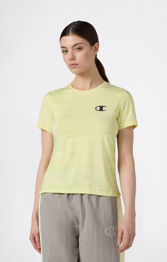 Damen Schnelltrocknendes Sport-Rundhals-T-Shirt