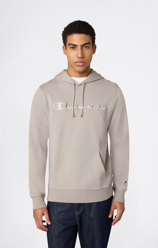 Leichter Herren-Kapuzenpullover mit gestickten Logo-Icons